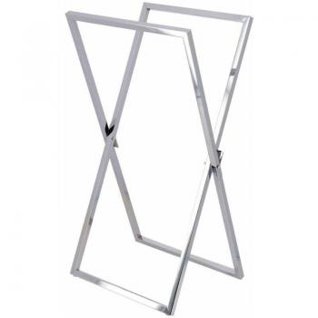 Estructura Plegable Cuadrada Toallero Metálico Cromo Tendance
