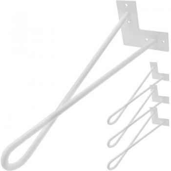 Primematik Piedini Mobili Acciaio 41cm Bianco