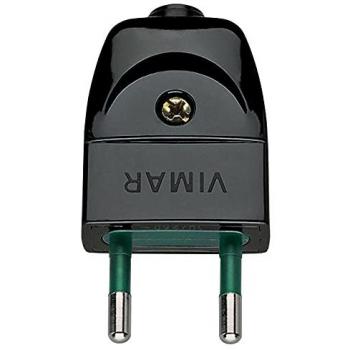 Spina Vimar 10A S10 Assiale Nero 00200