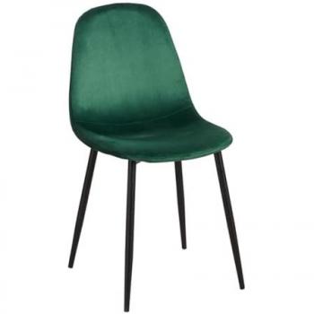 Set de 2 Sillas Teok Black Terciopelo