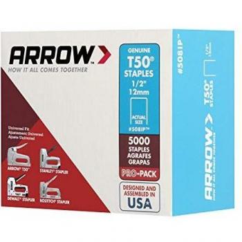 Agrafes T37 cavalier 12 mm boîte de 5000 ARROW