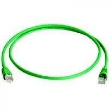 Telegärtner MP8 FS500 Patchkabel Cat.6A ISO in Grün (7,5m)