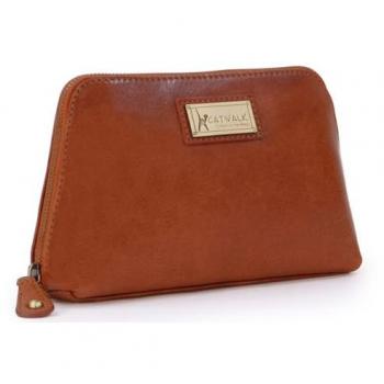 Catwalk Chic Leather Cosmetic Case