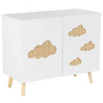Nephos 2-Door Children's Cabinet, White