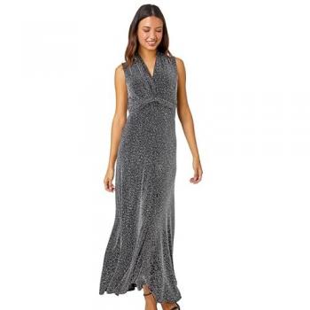 Roman Glamour Twist Maxi – Silver Detail, Size 12