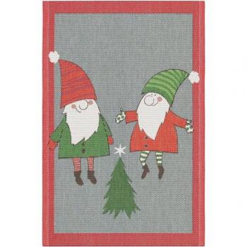 EKELUND Master Weavers Tomtenissar 1692 – 40 × 60 cm Geschirrtuch, 6‑farbiges Pixel‑Motiv
