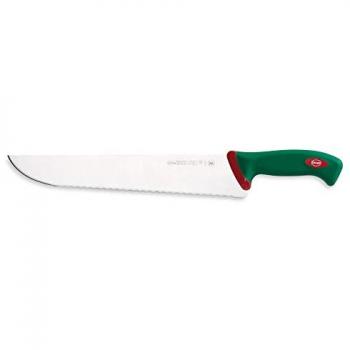 Coltello Francese Seghettato 33 cm Manico Antiscivolo Sanelli Premana Verde/Rosso