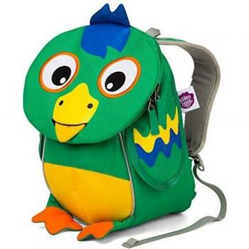 AFFENZAHN Kindergartenrucksack für 1-3 Jährige Kinder im Kindergarten und Kinderrucksack für die Kita Papagei