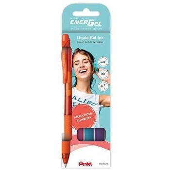 Pentel EnerGel X Gel-Tintenroller BL107, 4er Set