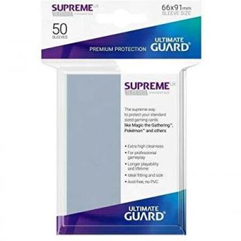 UG UX Ultimate Guard Clear Sleeves – 50 Count, Standard Size