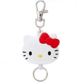 Sanrio 189383 Hello Kitty Keychain with Face-Shaped Reel