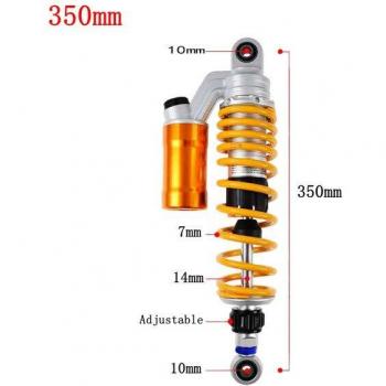 Motorcycle Rear Air Shock Absorbers for Honda Suzuki Yamaha Kawasaki 320mm 340mm 360mm