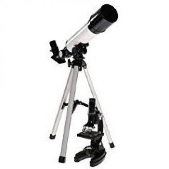 Byomic Mikroskop Einsteigerset mit Teleskop im praktischen Koffer