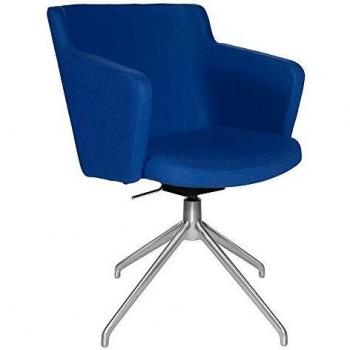 Topstar Besuchersessel SFH 1.0 royalblau Edelstahl Optik matt