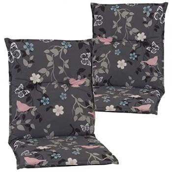 NYVI Sitzauflage Niedriglehner 100x50 cm – 2‑er Set