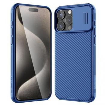 Copertura Blu CamShield Pro di Nillkin per iPhone 15 Pro Max