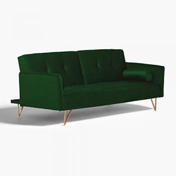 Verde Sklum 3‑Sitzer Samtliege – Junglegrün