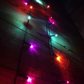 5m Battery Operated Multi Function Rainbow LED String Lights with Timer