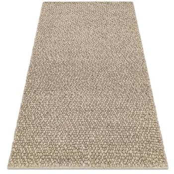 Tahar 99005C Loop‑Weave Wool Carpet – Beige, 160 x 240 cm