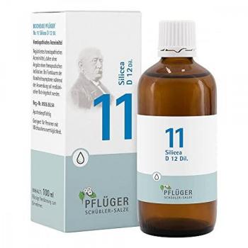 Pflüger Biochemie Schüßler Salz Nr. 11 Silicea D12 Tropfen 100 ml