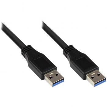 Good Connections USB 3.0 Kabel, 5 m, Stecker A auf Stecker A, schwarz