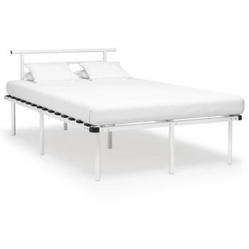 Cama de Estrutura Metálica Branca 120x200 cm vidaXL