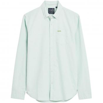 Langarm-Oxford-Hemd aus Bio-Baumwolle von Superdry in Grün