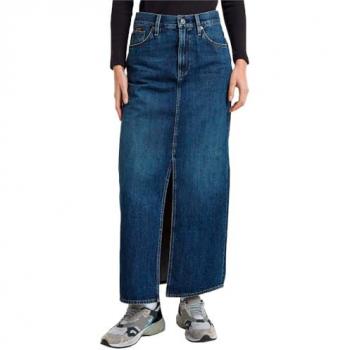 G-Star Jupe Femme Longue en Denim Bleu