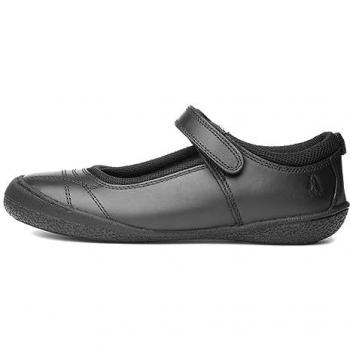 Clara Junior Black Leather School Shoe