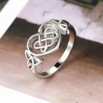 Zhuoyang Anillo de Joya “Nudo Celta” en Plata – KAR397