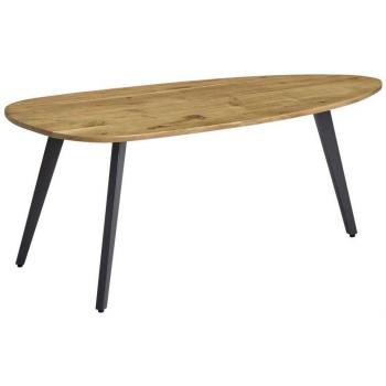 Couchtisch Nierenform 110 x 60 x 45 cm Braun
