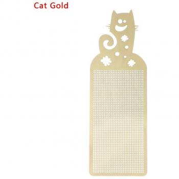 Accesorio de costura: marcapáginas de metal dorado