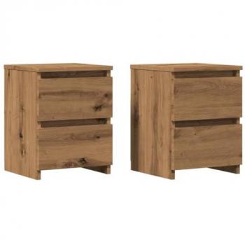 VidaXL Nightstands 2 pcs Artisan Oak 30x30x40 cm Engineered Wood