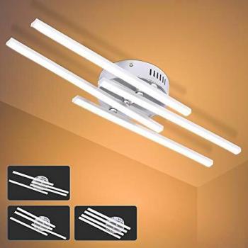 ALLOMN Luz de Techo LED 28W con Diseño de Tira