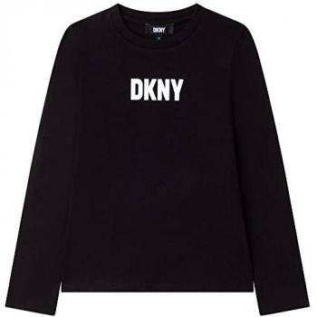 T-shirt Dkny Noir Manches Longues 10 ans D35S32