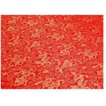 500cm*150cm Little Dragon Satin Fabric for Cheongsam