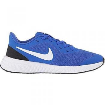 Nike Revolution 5, Chaussures d'Athlétisme Garçon Mixte Enfant, Multicolore (Racer Blue/White/Black 401), 23.5 EU