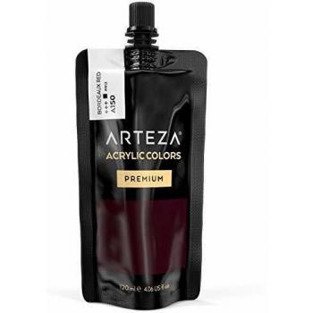 ARTEZA Premium Acrylmalfarben Burnt Sienna 120 ml – Deckkraft für Leinwand