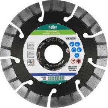 Heller 29924 Disco Diamantato 125 mm Ø 22,23 mm (Calcestruzzo)