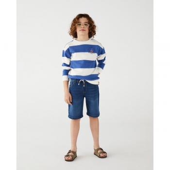 Bermuda elástica de denim para niños