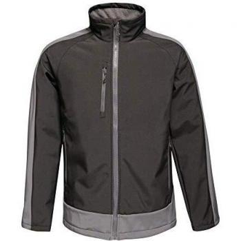 Regatta Softshell Homme Imprimable Imperméable Contrast Noir/Grey Scellé FR: XS