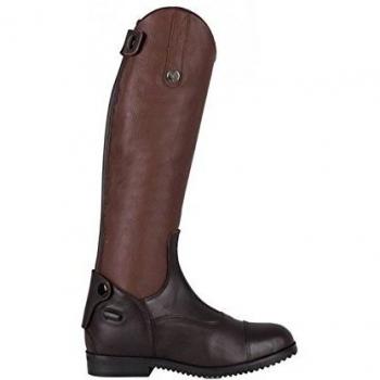 QHP Damen Reitstiefel Birgit Leder/Synthetik (braun, 39)