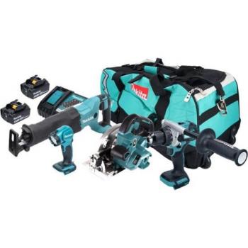 Makita 5-en-1, tournevis, scie circulaire, scie à guichet, meuleuse d'angle, torche 18V 5Ah
