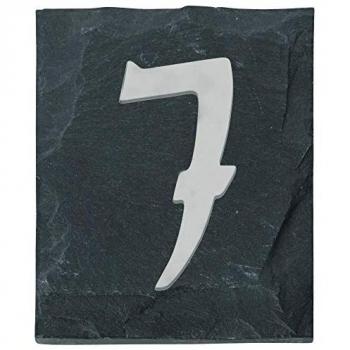 Marqueur Mural « 7 » – Acier Inoxydable Gris