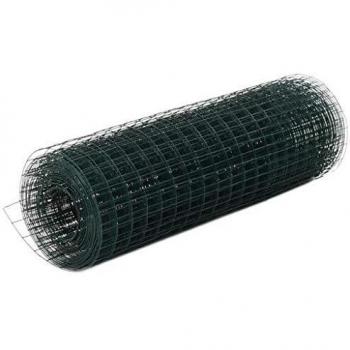 Clôture Acier avec revêtement PVC 10x0,5m Vert Jardin