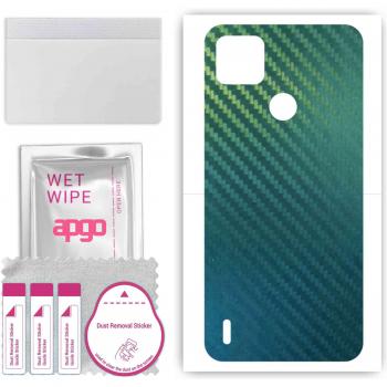 Sticker de protection vinyle pour Tecno Pop 4 LTE, film de protection, motif carbone caméléon CAKA1
