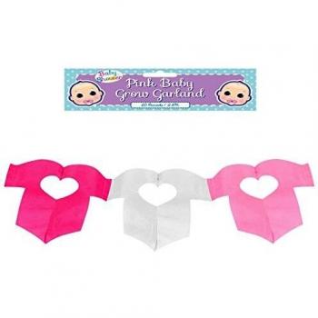 2.6m Pink Baby Grow Party Garland