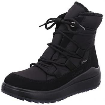 Kastinger Wasserdichte Damen Winterstiefelette mit Warmfutter Schwarz Größe 38