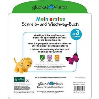 Glücksfisch: Mein erstes Schreib-und Wegwisch-Buch: Schwungübungen