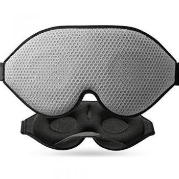 Reisefreundliche 3D-Augenmaske mit verstellbarem Gurt